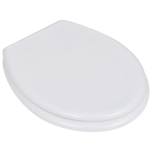 Toiletbril simpel ontwerp MDF wit 1 Effen wit Nee