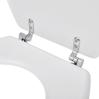 Toiletbril simpel ontwerp MDF wit 1 Effen wit Nee