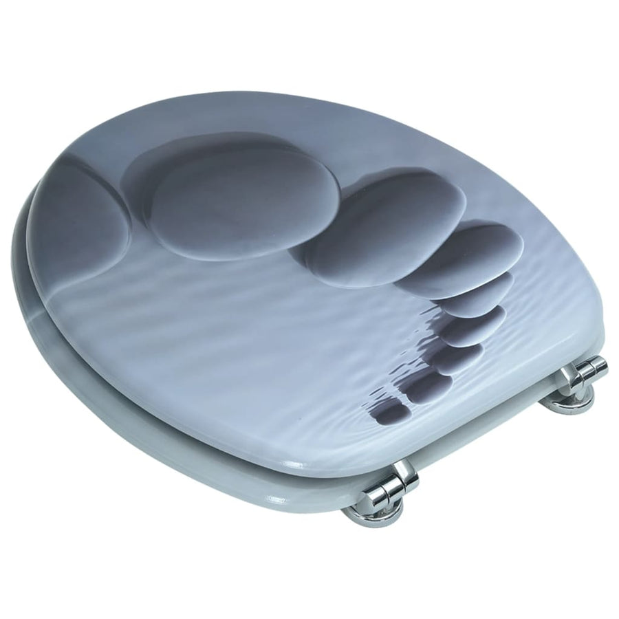 Toiletbril stenen MDF 1 Stenen Nee