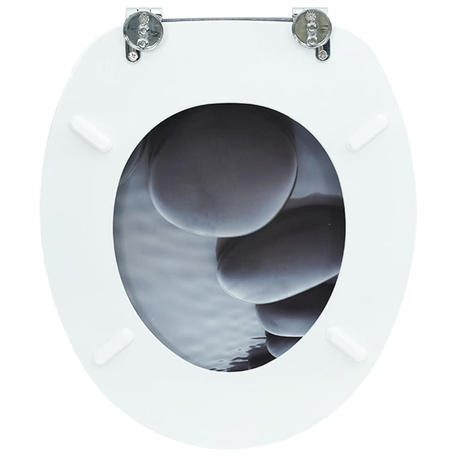Toiletbril stenen MDF 1 Stenen Nee