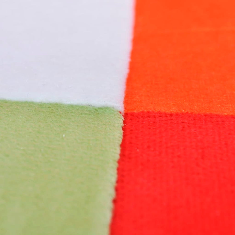 Fauteuil Met Patchwork Ontwerp En Verchroomde Poten Kubus Stof