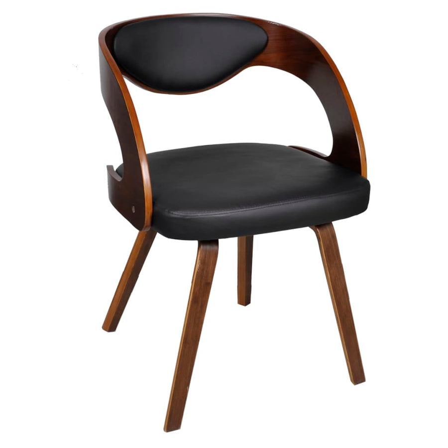 Eetkamerstoelen 6 st kunstleer bruin