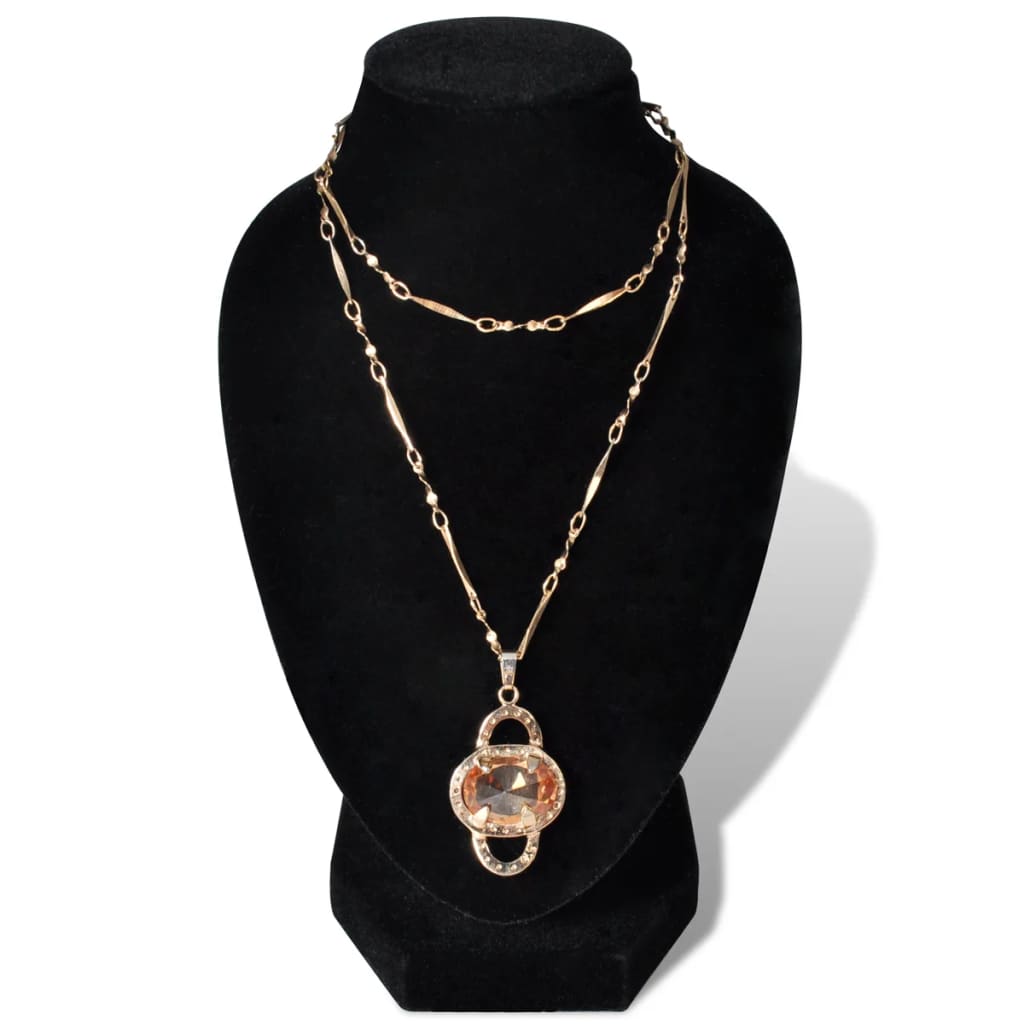 Sieradenhouder Voor Ketting 9X8,5X15 Cm Zwart 4 St