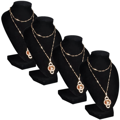 Sieradenhouder Voor Ketting 9X8,5X15 Cm Zwart 4 St