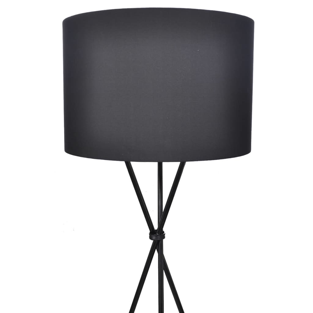 Lampenkap Voor Vloerlamp Met Hoge Standaard Zwart