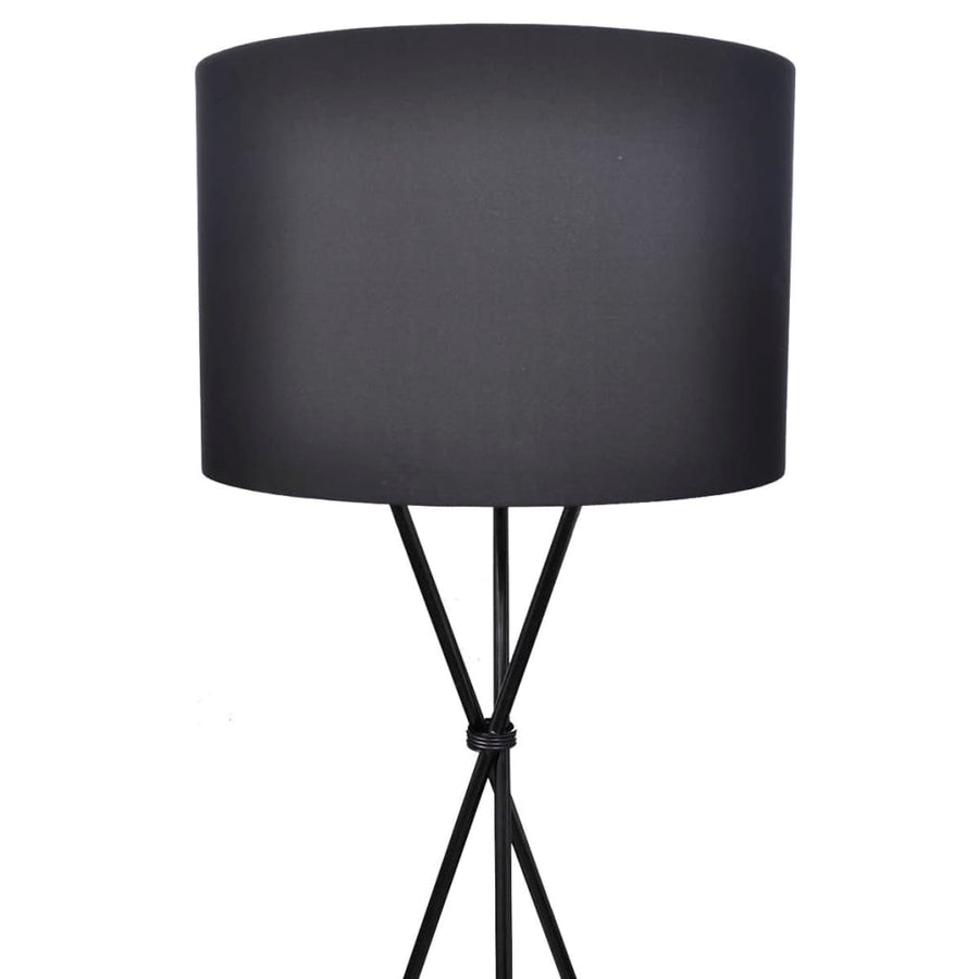 Lampenkap Voor Vloerlamp Met Hoge Standaard Zwart