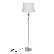 Vloerlamp 4 ballen wit 156 cm