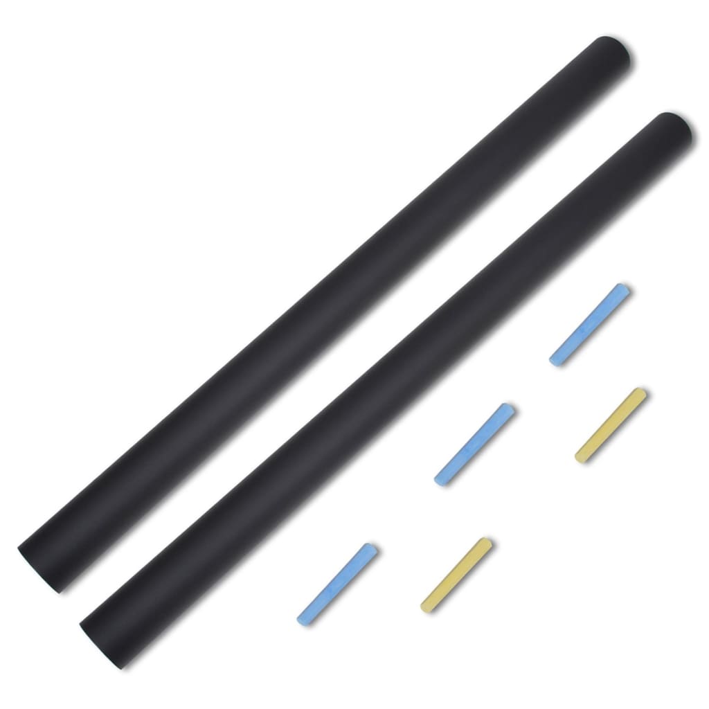 Muursticker Krijtbord 2 Rollen Met Krijtjes 0,45X2 M 0.45 x 2 m