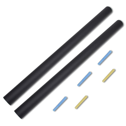 Muursticker Krijtbord 2 Rollen Met Krijtjes 0,45X2 M 0.45 x 2 m