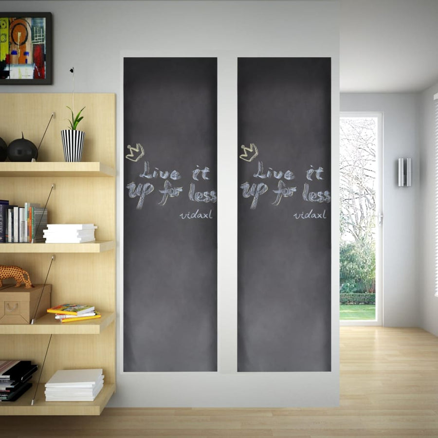 Muursticker Krijtbord 2 Rollen Met Krijtjes 0,45X2 M 0.45 x 2 m