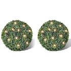 Kunstbuxus set 2 stuks Ø27 cm solar LED