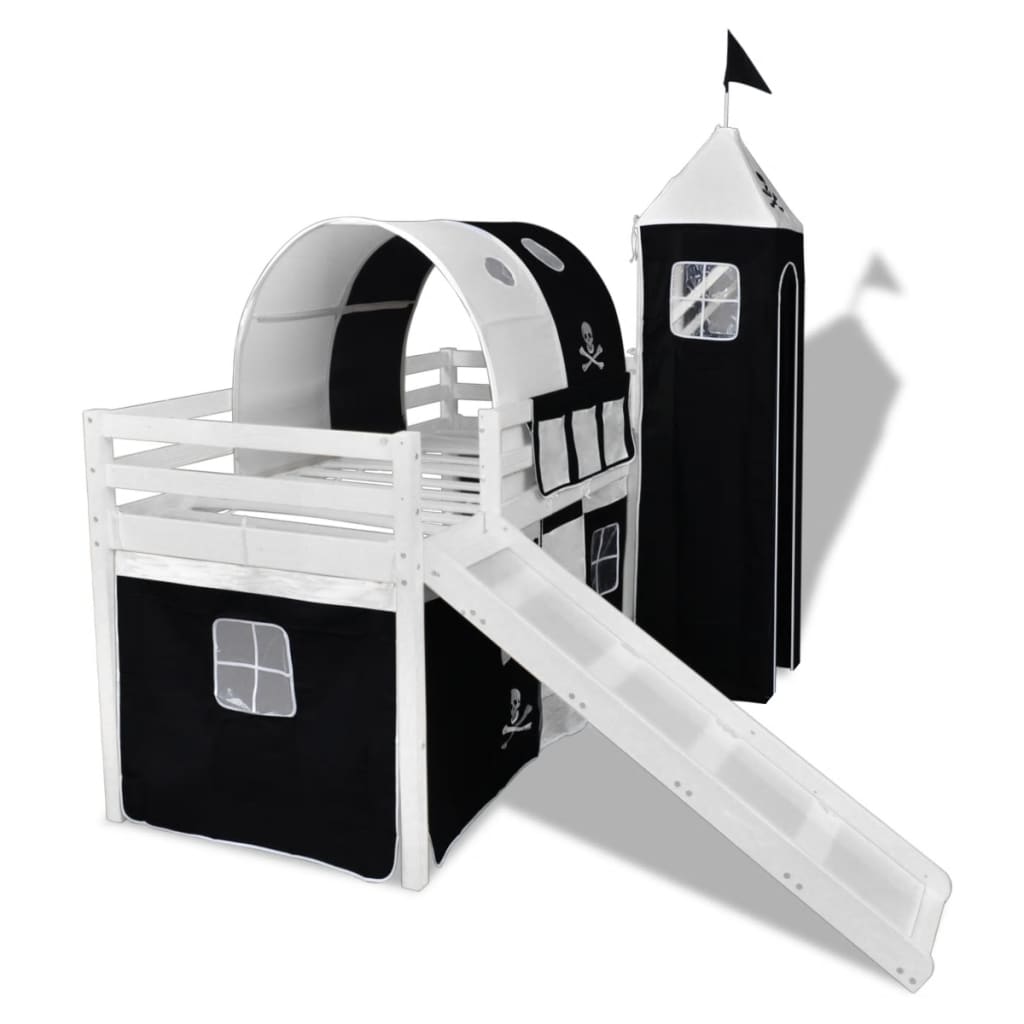 Hoogslaper Piraat Met Ladder & Glijbaan (Wit)