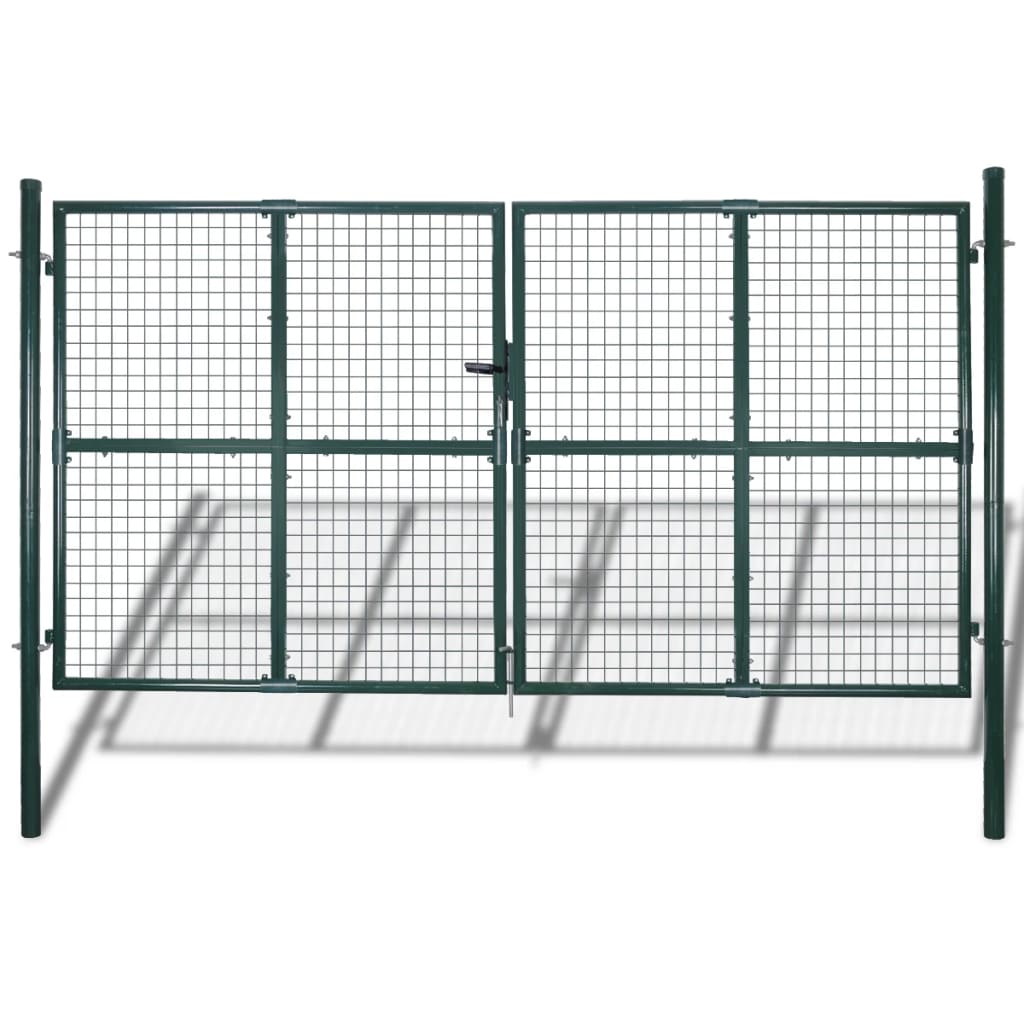 Tuinpoort modern hekwerk 289 x 175 cm / 306 x 225 cm (donkergroen) 306 x 225 cm