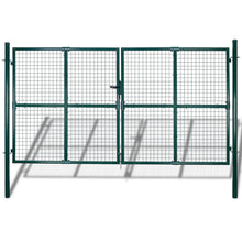 Tuinpoort modern hekwerk 289 x 175 cm / 306 x 225 cm (donkergroen) 306 x 225 cm