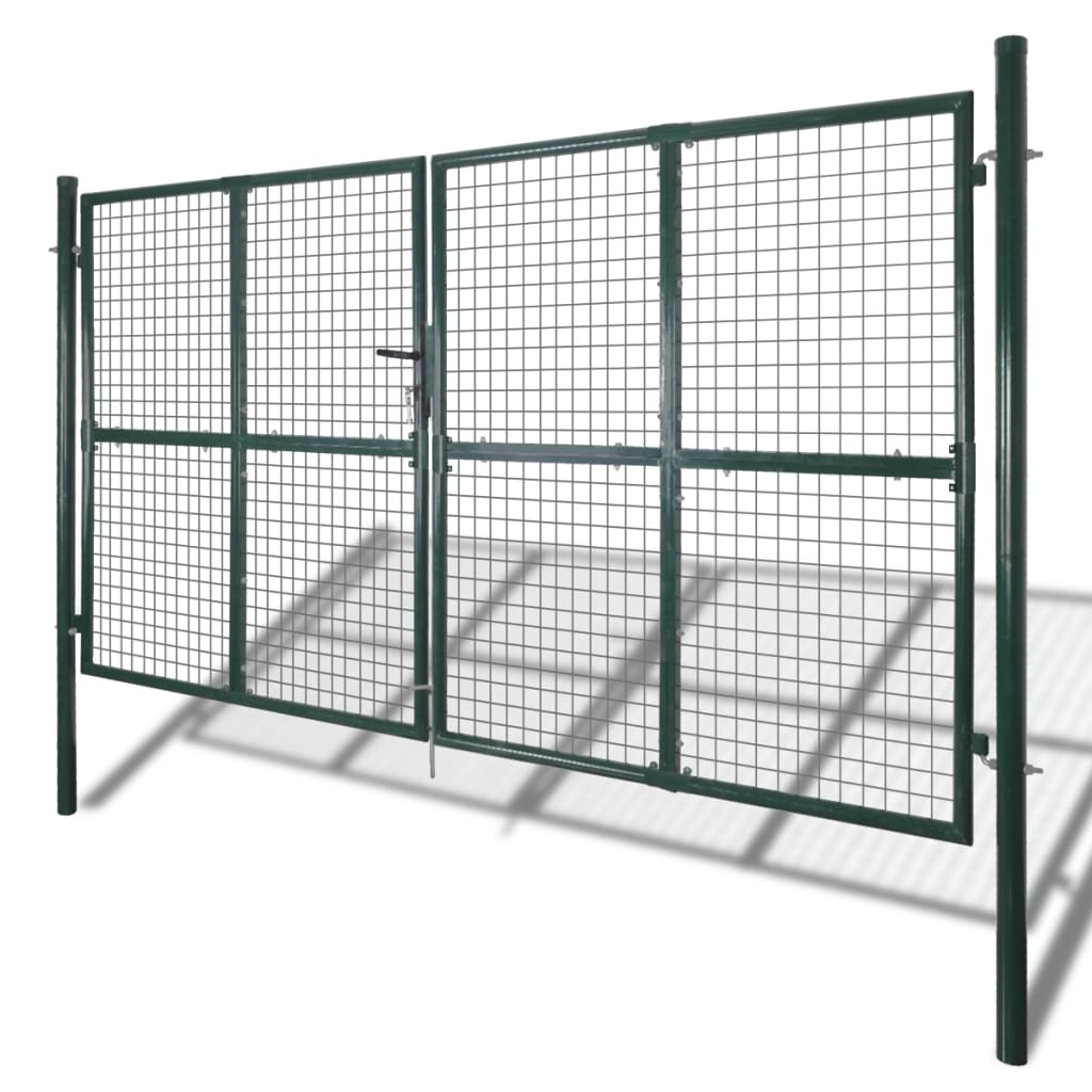 Tuinpoort modern hekwerk 289 x 175 cm / 306 x 225 cm (donkergroen) 306 x 225 cm