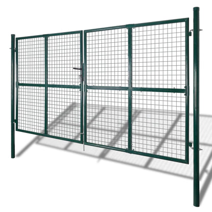 Tuinpoort modern hekwerk 289 x 175 cm / 306 x 225 cm (donkergroen) 306 x 225 cm