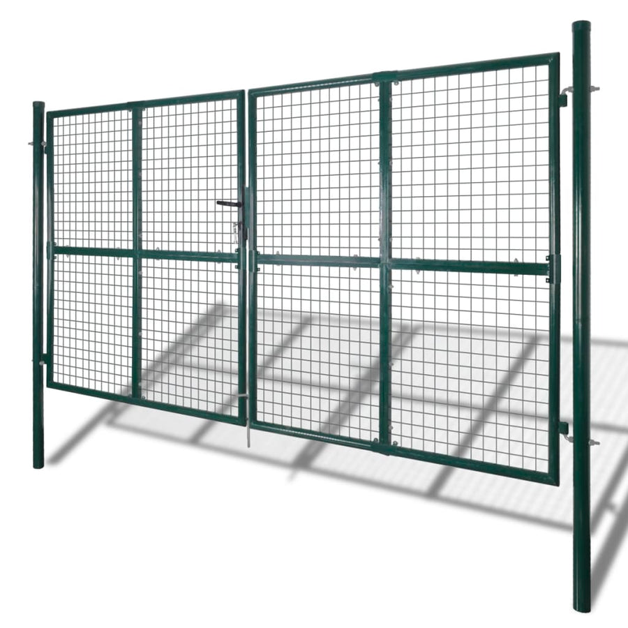 Tuinpoort modern hekwerk 289 x 175 cm / 306 x 225 cm (donkergroen) 306 x 225 cm