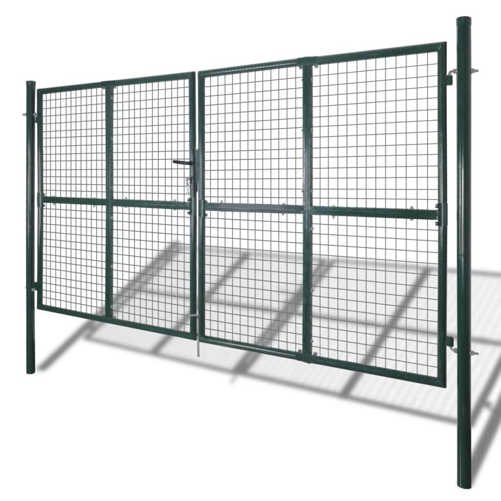 Tuinpoort modern hekwerk 289 x 200 cm / 306 x 250 cm (donkergroen) 306 x 250 cm
