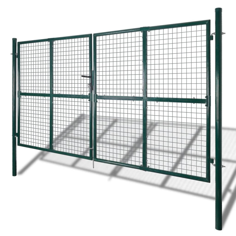 Tuinpoort modern hekwerk 289 x 200 cm / 306 x 250 cm (donkergroen) 306 x 250 cm