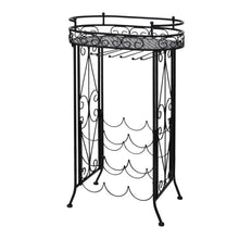 Wijnrek Voor 9 Flessen Met Glazenhouder Metaal 46 x 28.5 x 77.5 cm