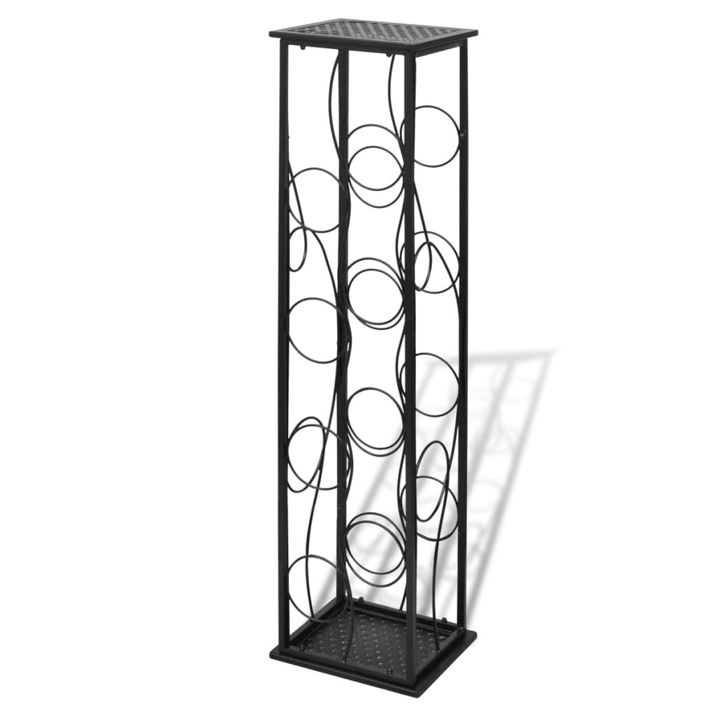 Wijnrek Voor 8 Flessen Metaal 23.5 x 21.5 x 100 cm