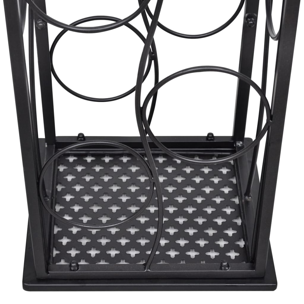 Wijnrek Voor 8 Flessen Metaal 23.5 x 21.5 x 100 cm