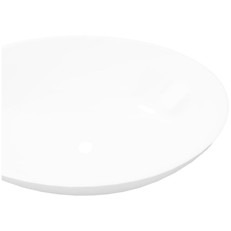 Wastafel Ovaal 40X33 Cm Keramiek Wit