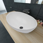 Washbasin 40x33x13.5 cm ceramic silver-colored