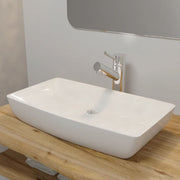 Wastafel keramiek 71x39 cm wit