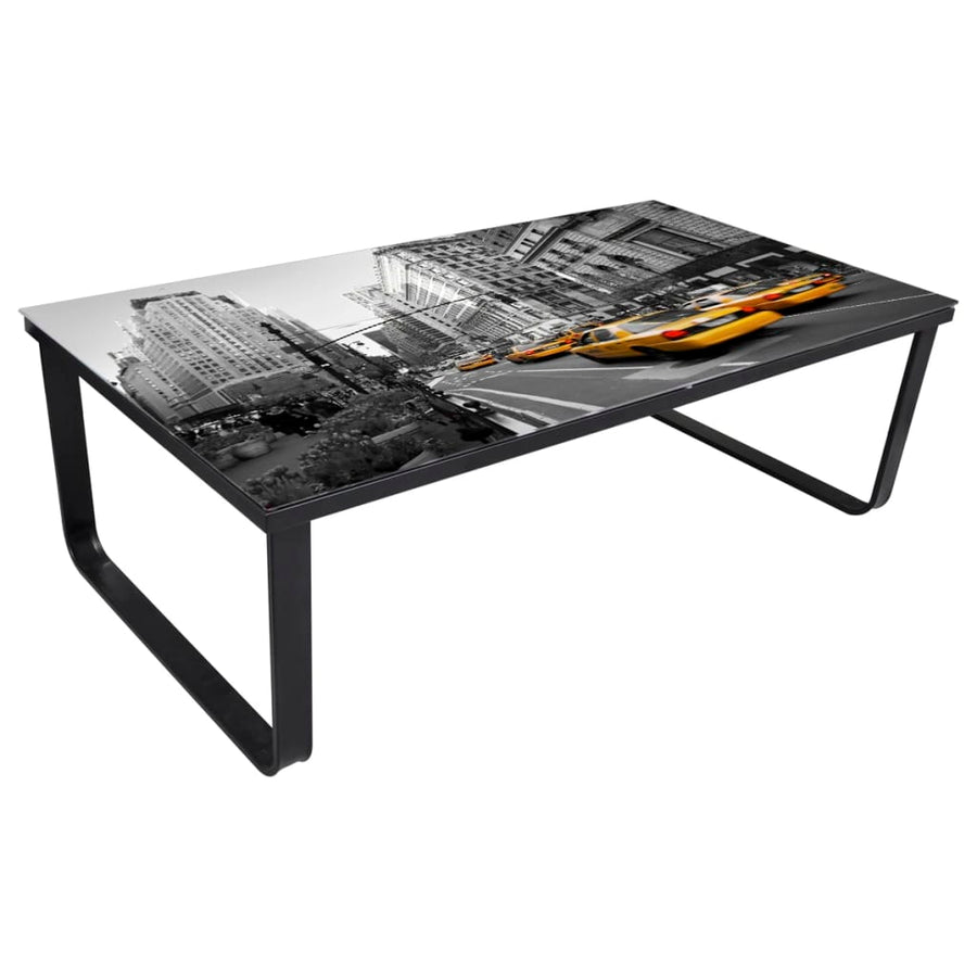 Salontafel Met Glazen Tafelblad Rechthoekig Auto