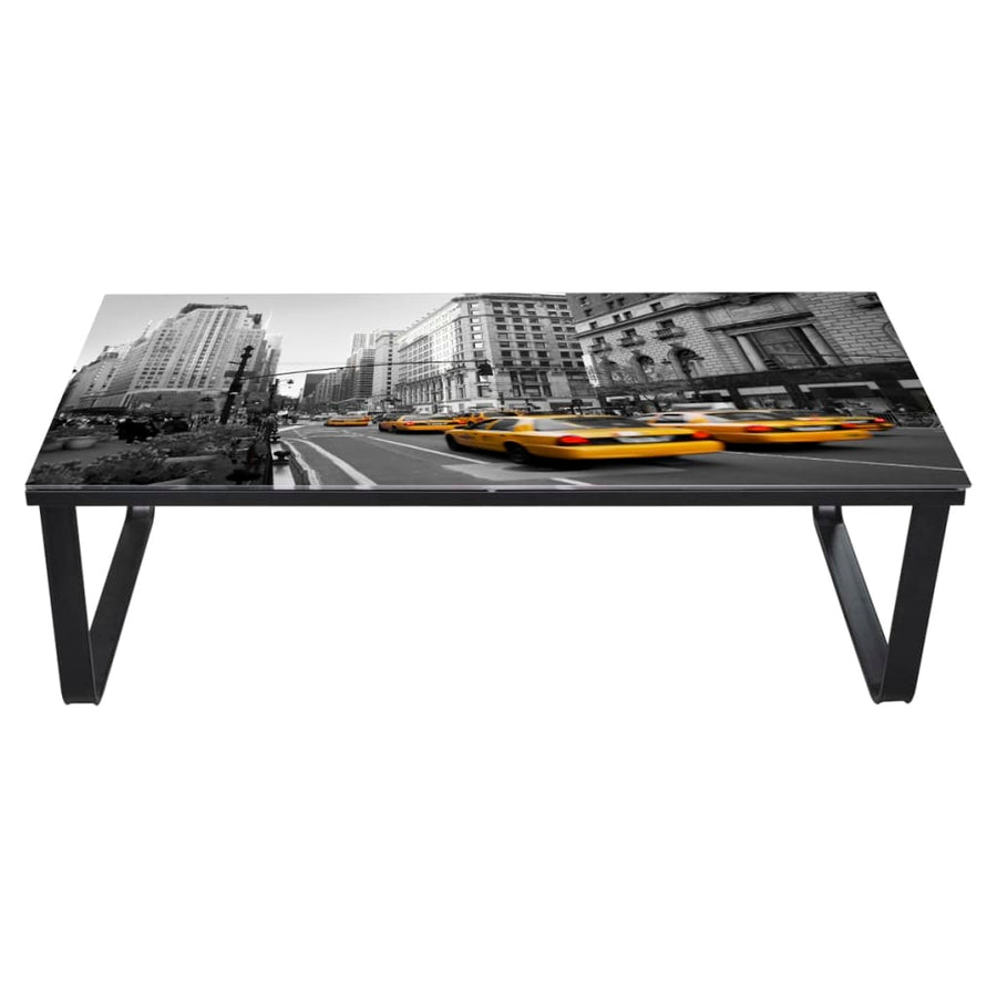 Salontafel Met Glazen Tafelblad Rechthoekig Auto