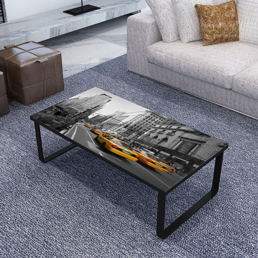 Salontafel Met Glazen Tafelblad Rechthoekig Auto