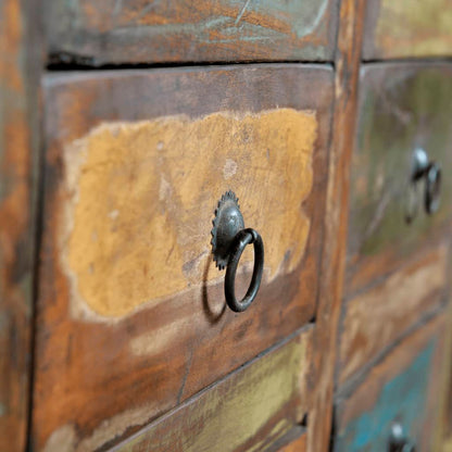 Kast Met 16 Lades Antieke Stijl Massief Gerecycled Hout