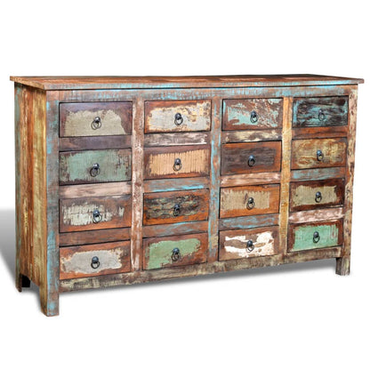 Kast Met 16 Lades Antieke Stijl Massief Gerecycled Hout