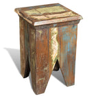 Kruk massief gerecycled hout 30x30x45 cm