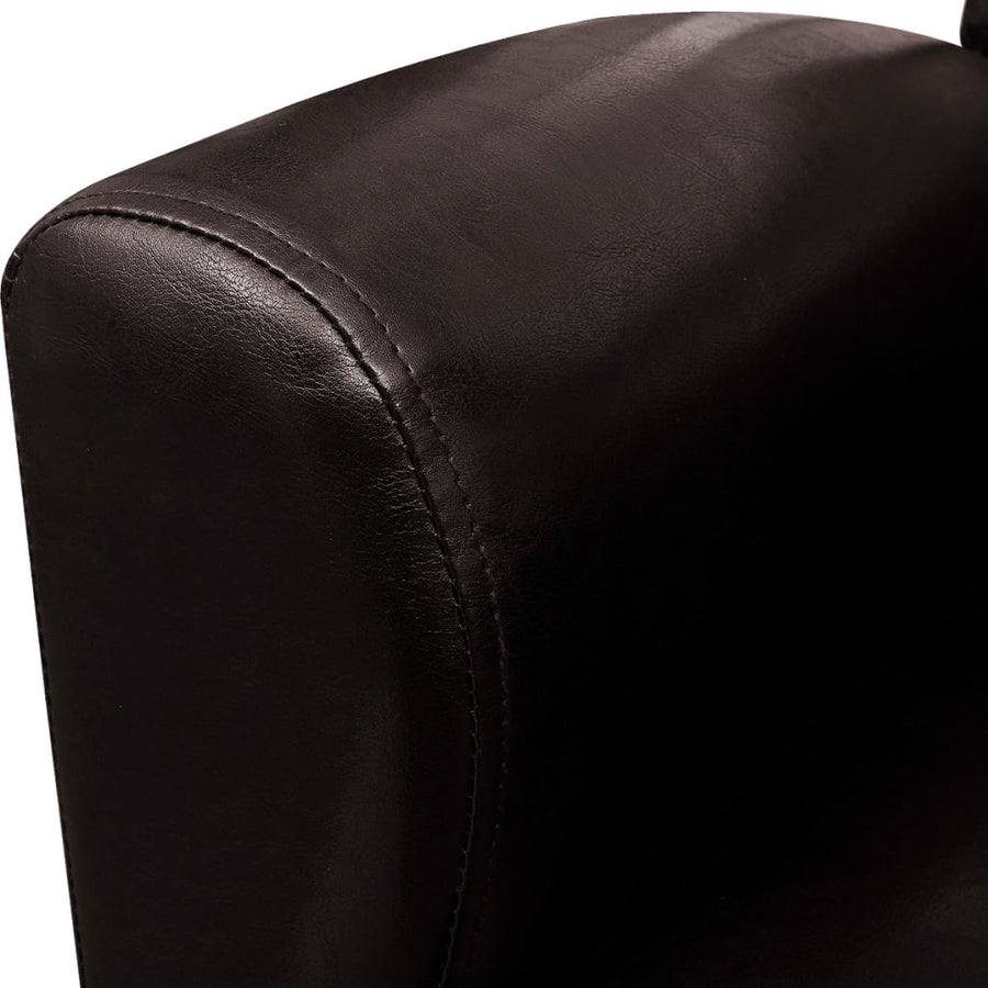 Fauteuil Kunstleer Donkerbruin