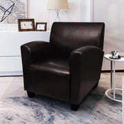 Fauteuil kunstleer donkerbruin 70x69x72 cm