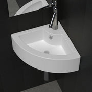 Wastafel 45x32x12,5 cm wit keramiek