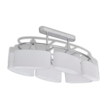 Plafondlamp Met Ellipsvormige Glazen Kappen Xe4 6