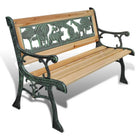 Kindertuinbank 84 cm hout bruin