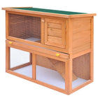 Konijnenhok 90x45x80 cm massief grenenhout