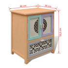 Sideboard Multicolor 46 x 34 x 55.5 cm Paulownia wood