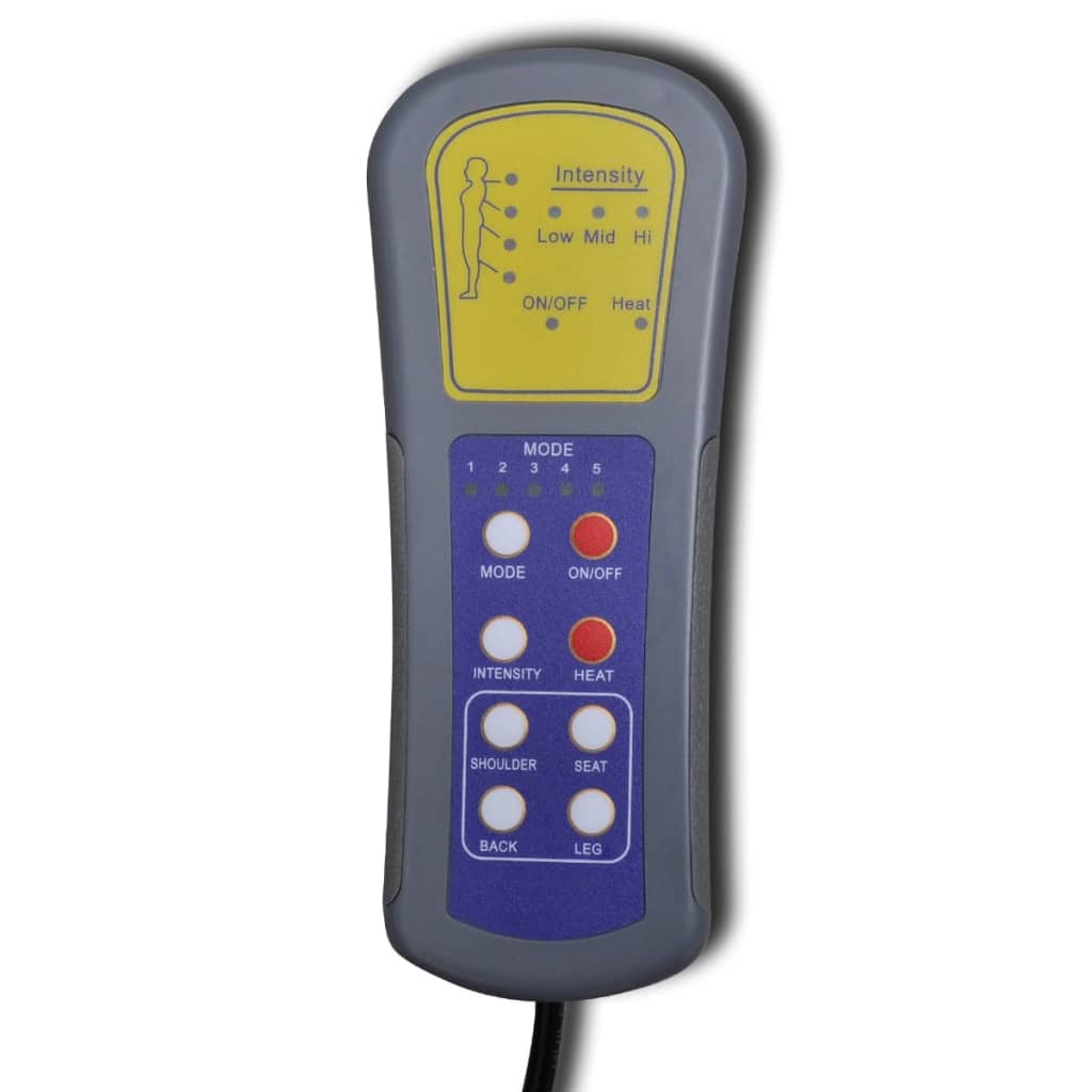 Massagelounger Kunstleer Zwart