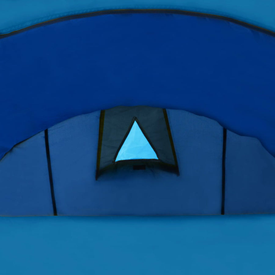 Tent 4-persoons marineblauw en lichtblauw