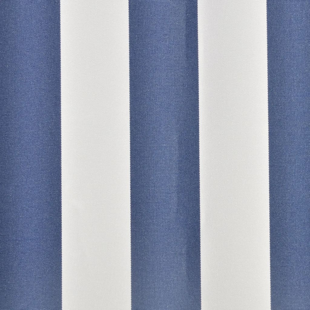 Luifeldoek 3X2,5 M Canvas 300 x 250 cm Blauw en wit