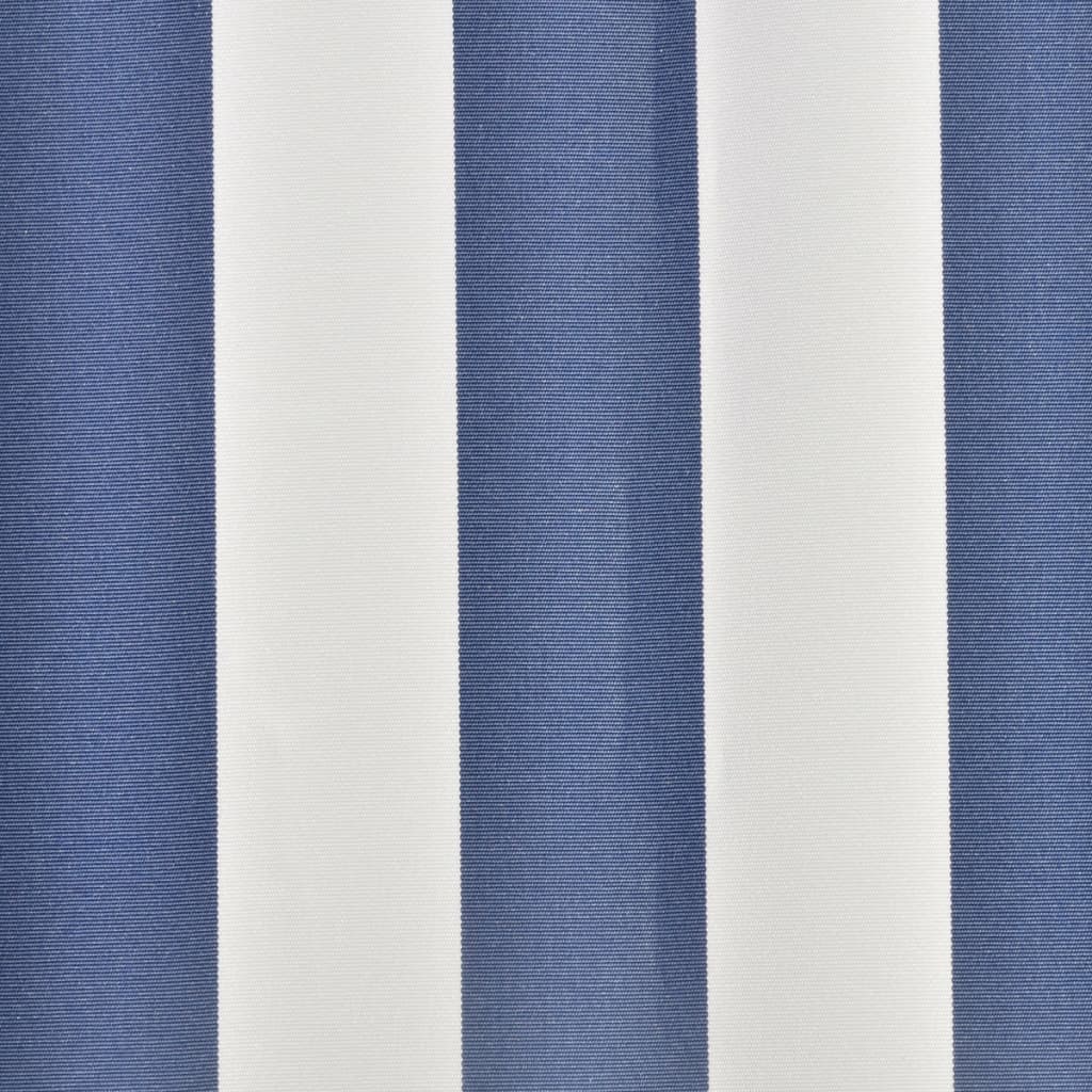 Luifeldoek 4X3 M Canvas 400 x 300 cm Blauw en wit