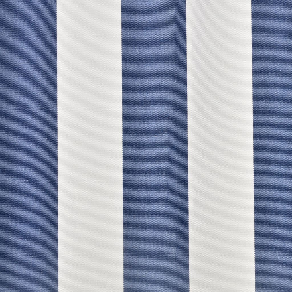 Luifeldoek 6X3 M Canvas 600 x 300 cm Blauw en wit