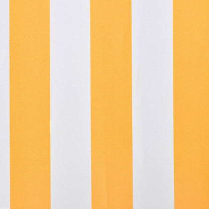 Luifeldoek 3X2,5 M Canvas Zonnebloem 300 x 250 cm Geel en wit