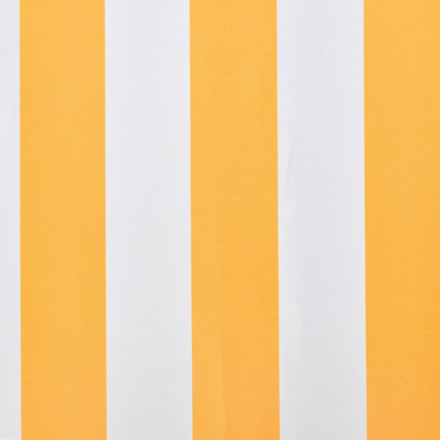 Luifeldoek 3X2,5 M Canvas Zonnebloem 300 x 250 cm Geel en wit