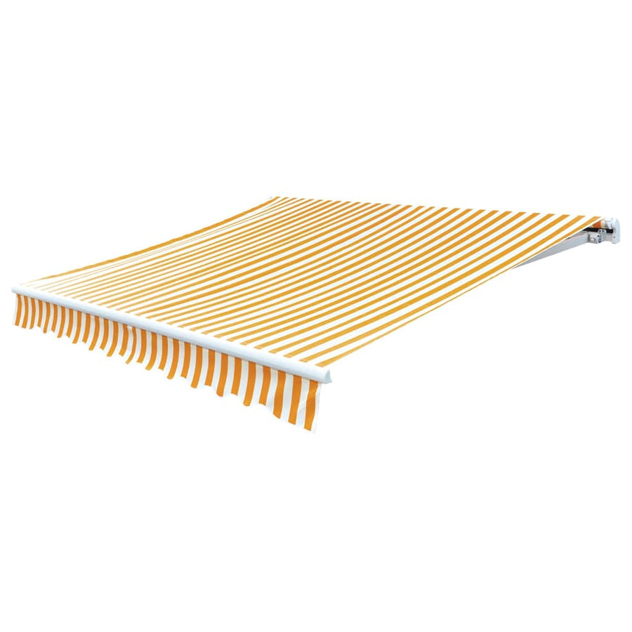 Vervangingsdoek voor luifel 400x300 cm polyester geel en wit